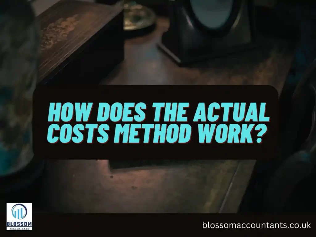 How does the actual costs method work