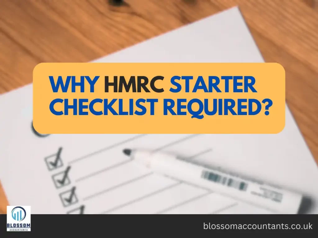 why HMRC starter checklist required