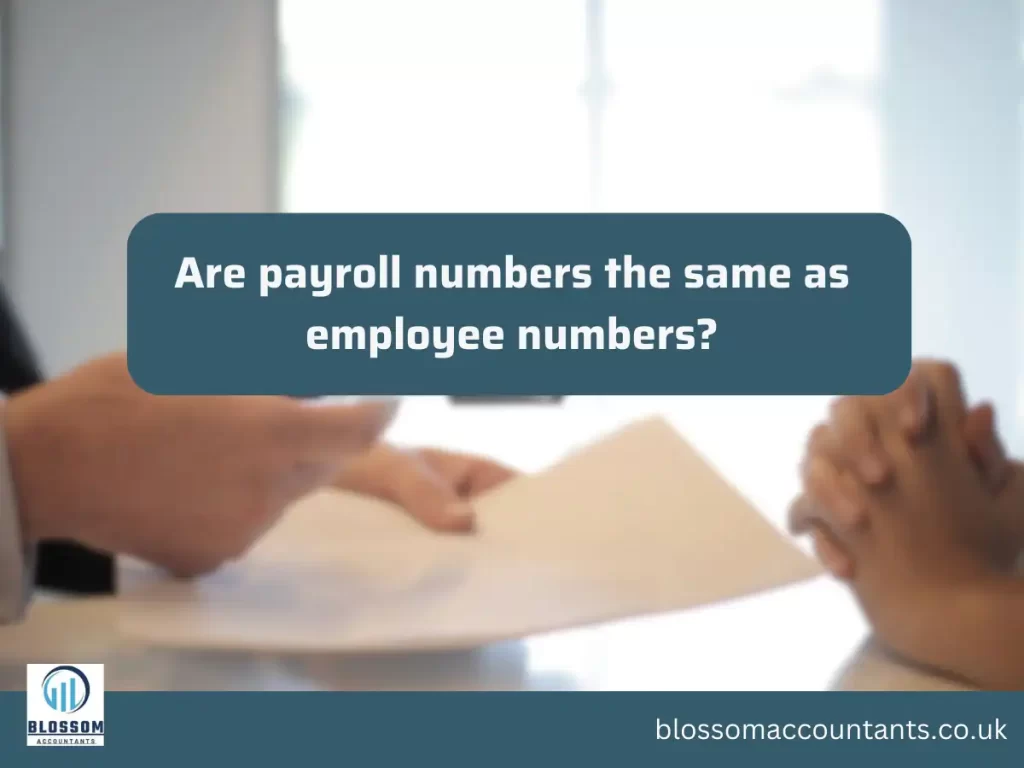 Are payroll numbers the same as employee numbers