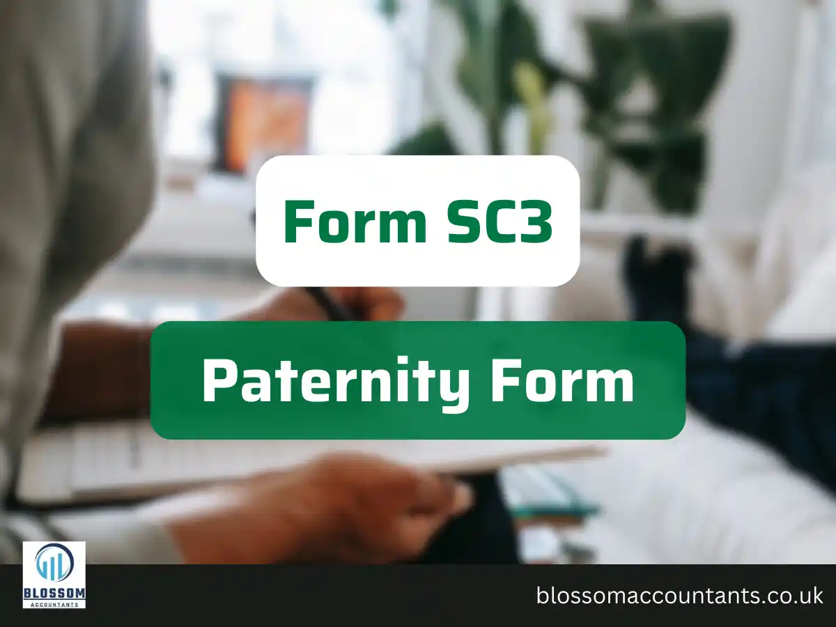Form SC3, Paternity Leave Pay Form SC3