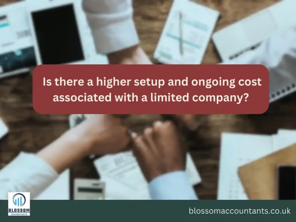 Is there a higher setup and ongoing cost associated with a limited company