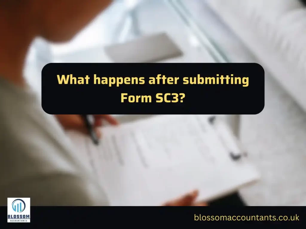 What happens after submitting Form SC3