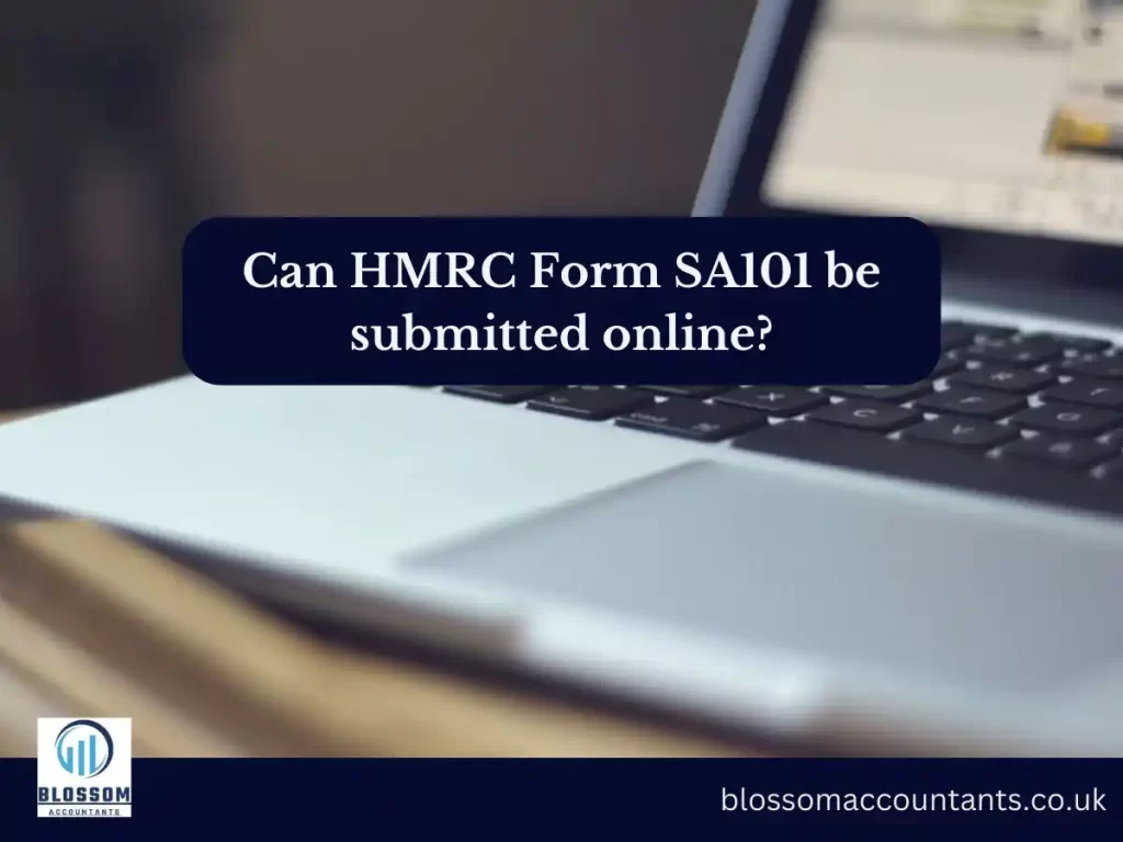 Can HMRC Form SA101 be submitted online