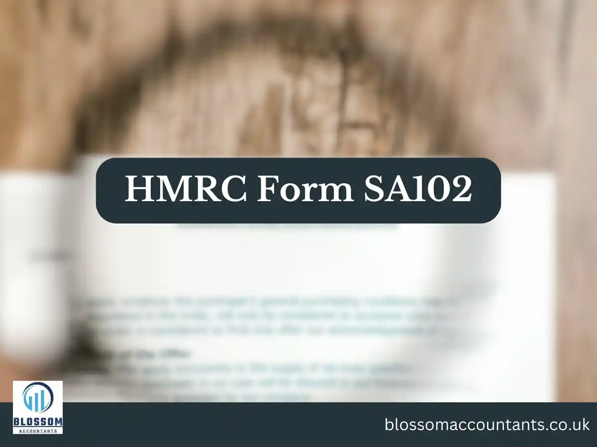 HMRC Form SA102
