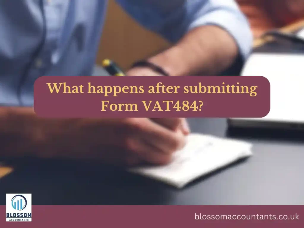 What happens after submitting Form VAT484