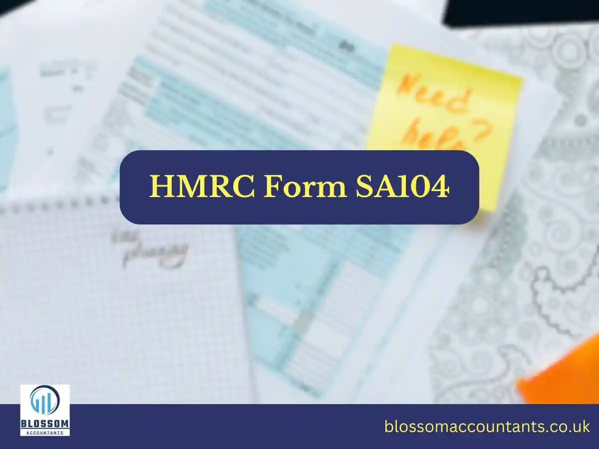 HMRC Form SA104