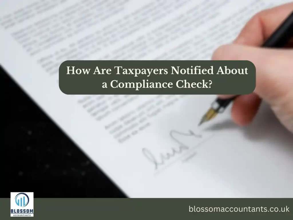 How Are Taxpayers Notified About a Compliance Check