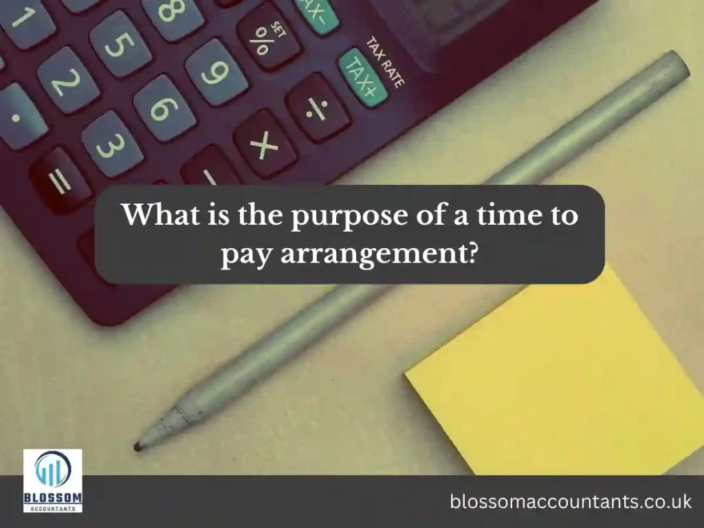 What is the purpose of a time to pay arrangement